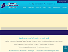 Tablet Screenshot of caffreyinternational.com